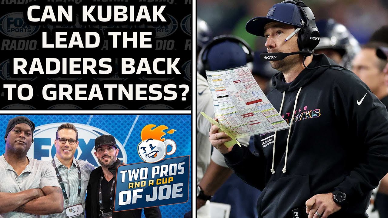 Raiders Rumored to Hire Klint Kubiak 🤯 | 2Pros & a Cup of Joe Debate Fit & Arrington Isn’t Sold