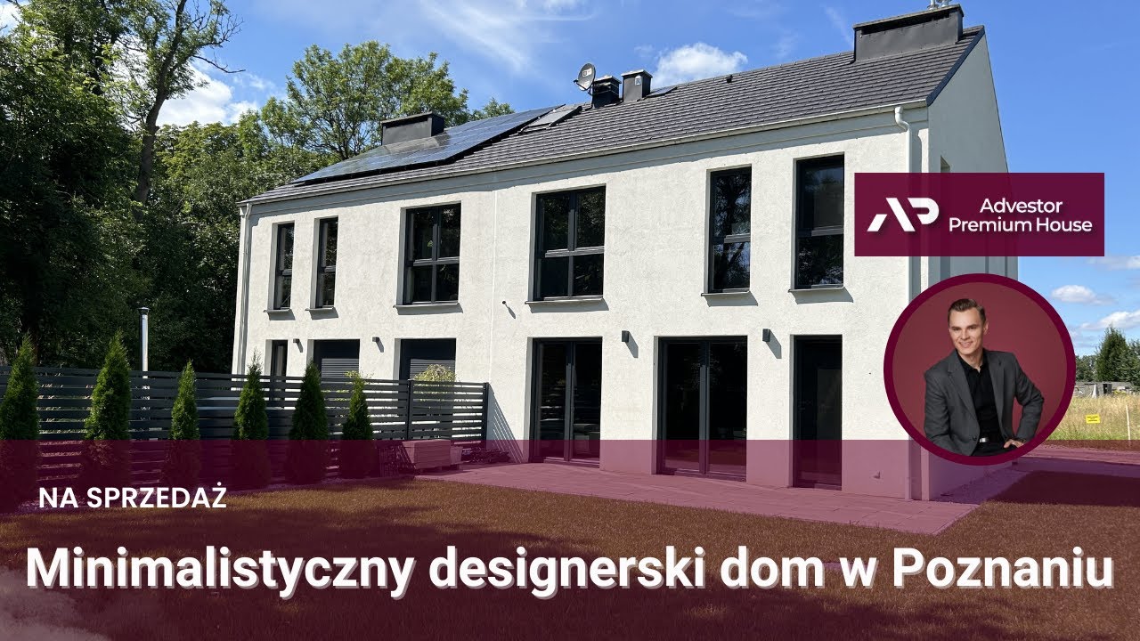Designerskie wnętrza i minimalizm - dom na sprzedaż w Poznaniu