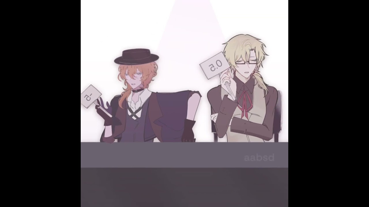 If I were Kunikida and Chuuya I&rsquo;d be looking too&hellip; 🤭 #bsd #dazai #ship #gacha