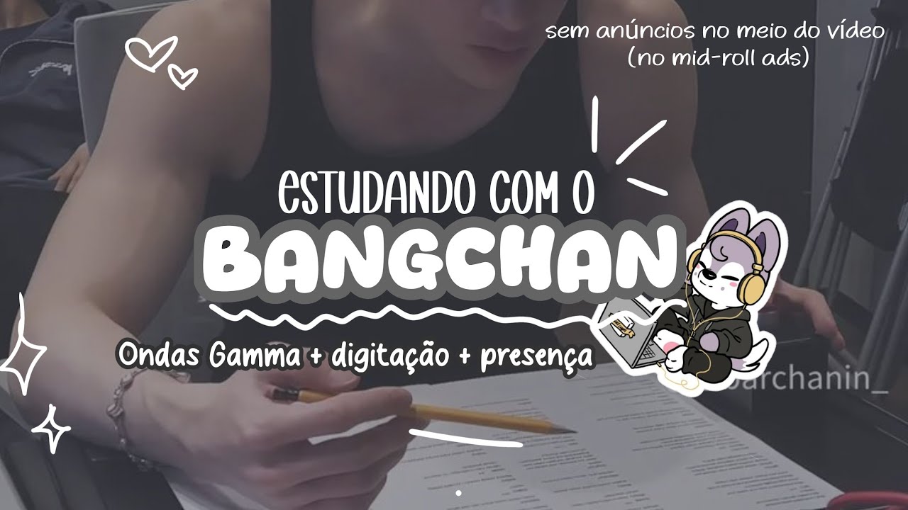 ESTUDANDO COM O BANGCHAN - STRAY KIDS ASMR STUDY-AID ☕📓