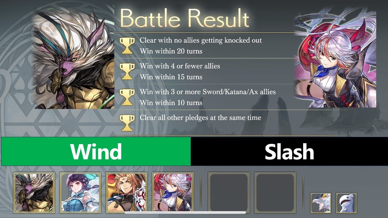 Lokido Manifest Temper - Wind/Slash pledge - Another Eden
