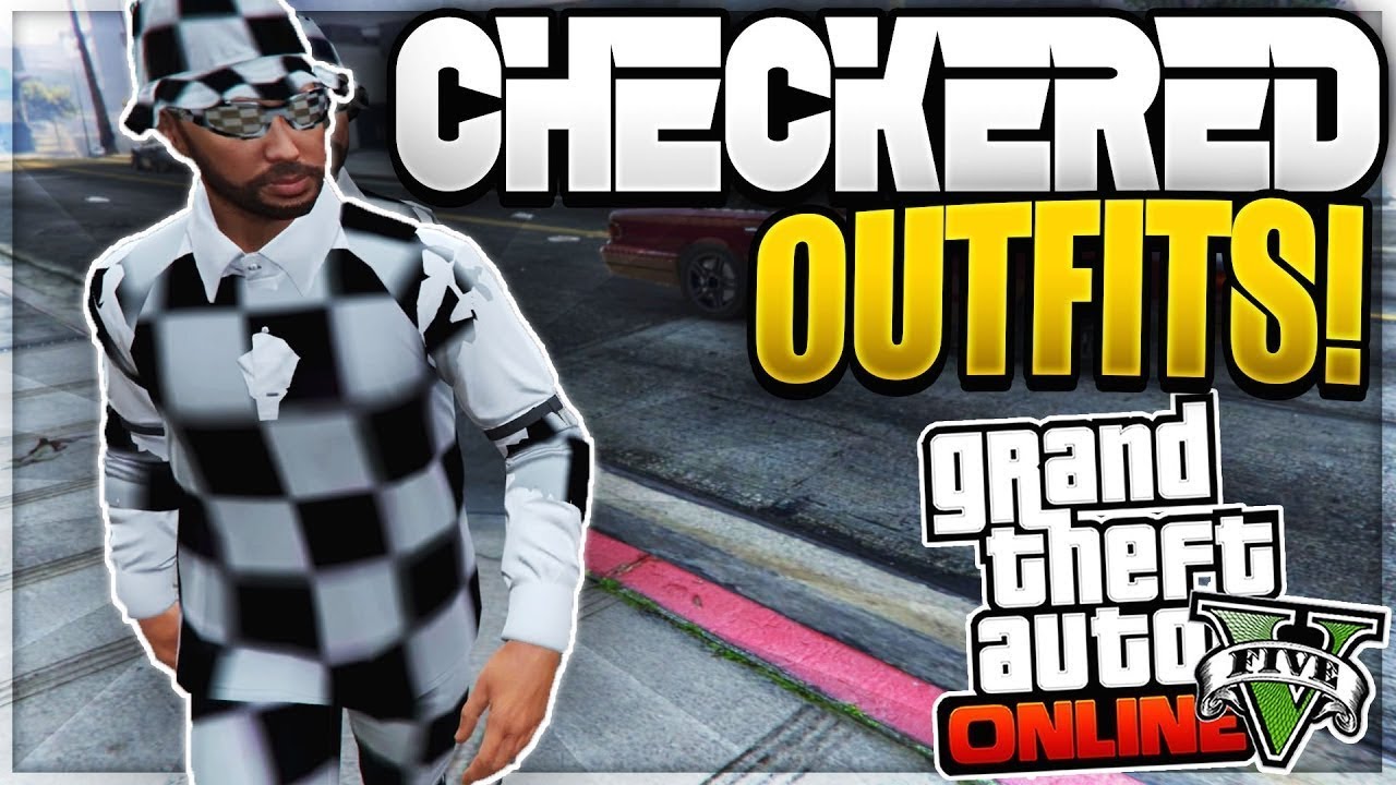 GTA 5 Solo Checkered board Glitch Modded Outfits 1.46! (GTA 5 Online Clothing Glitches 1.46)