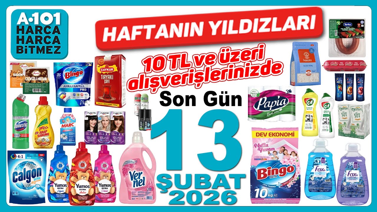 YENİ İNDİRİMLER A101 HAFTANIN YILDIZLARI | A101  7-13 ŞUBAT ARASI İNDİRİMLERİ DETERJAN KAHVALTILIK