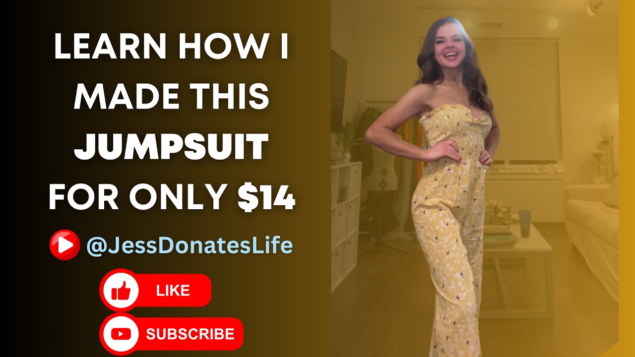 Sewing a Jumpsuit for only $14 from Scratch with No Zipper  |  Learn to Sew