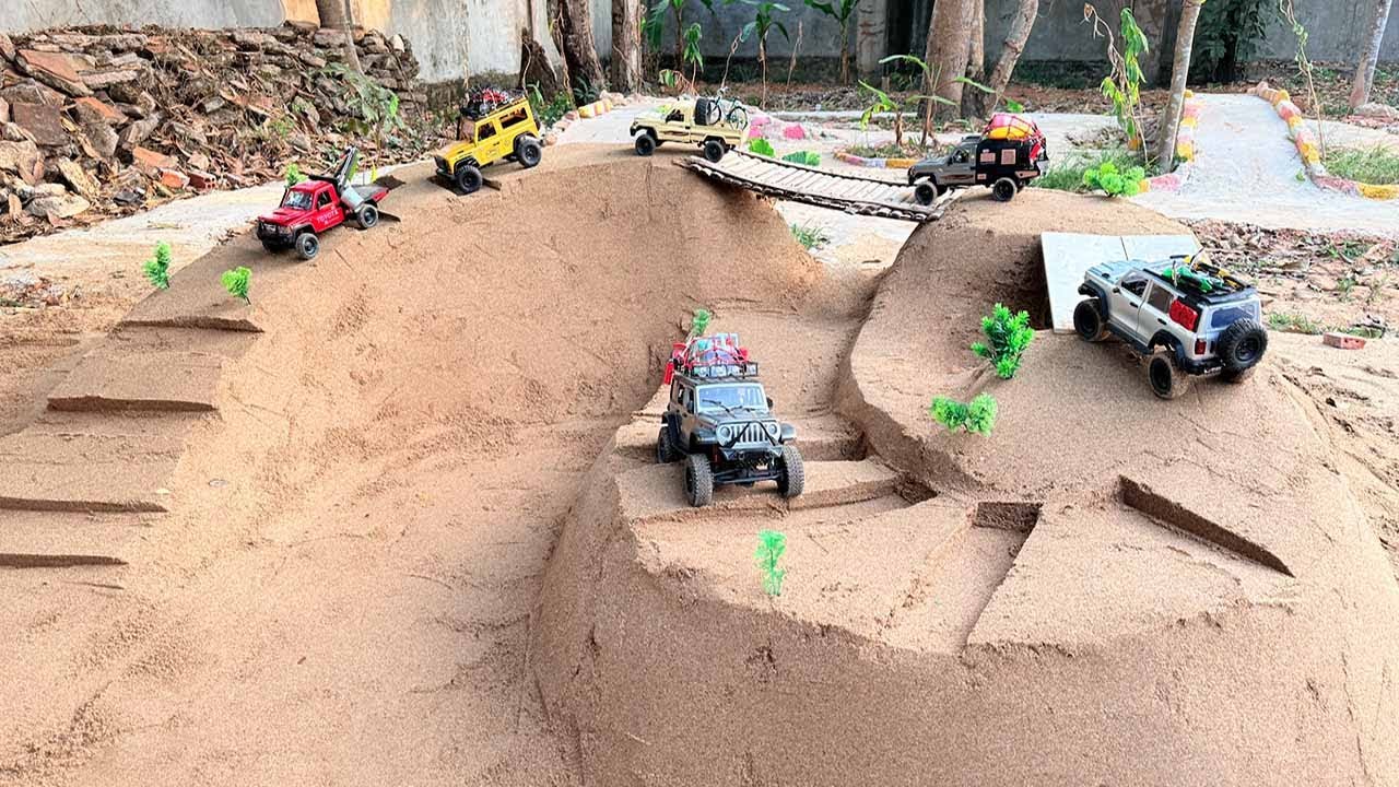 RC Crawler Extreme Off Road Toughest Hill Climb & Crossing Mini Bridges Challenge!