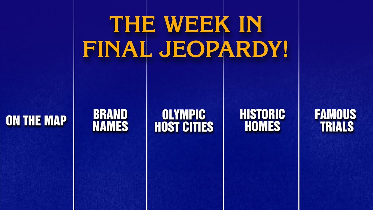 A Week in Final Jeopardy!: 10/27/25-10/31/25 | JEOPARDY!