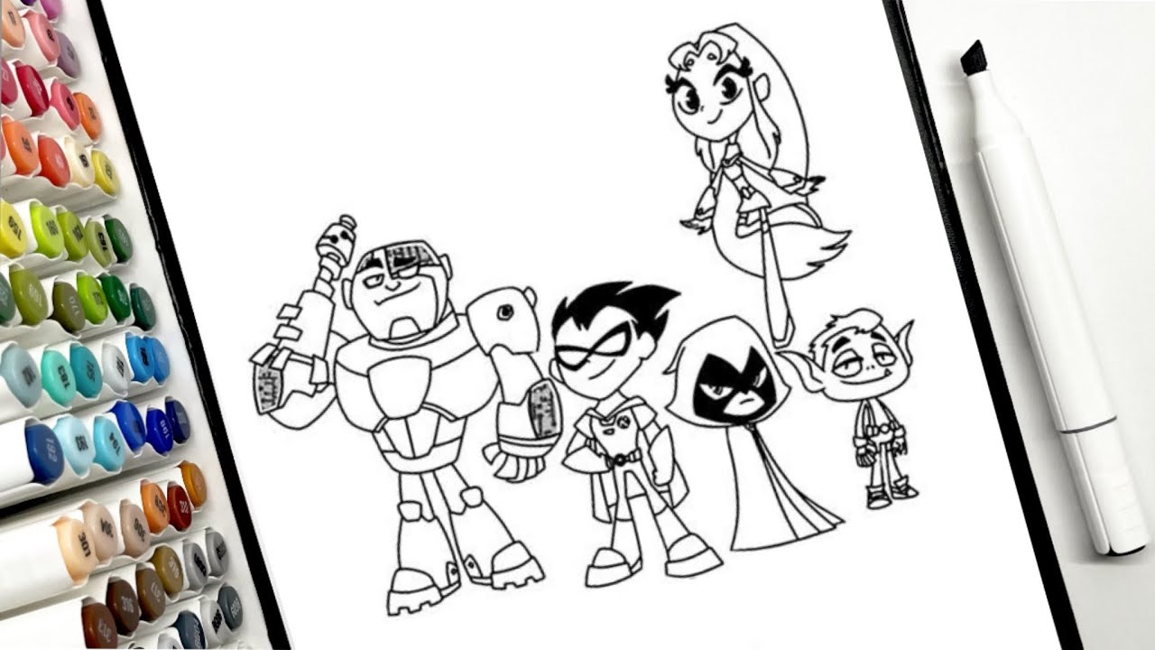 🎨 Coloring Hero Squad Team 🦸‍♂️🦸‍♀️ | Coloring Videos  #herosquadteam #coloring #coloringtime 