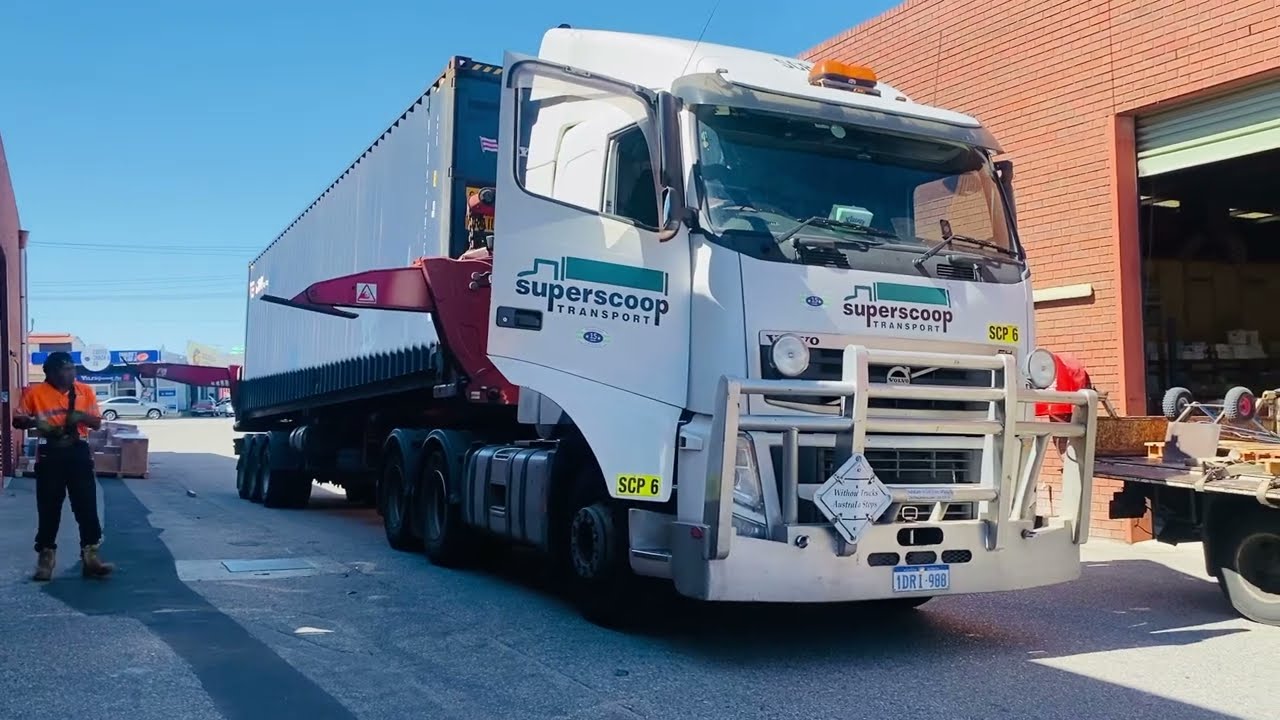 How to loading container on the truck | Perth Western Australia