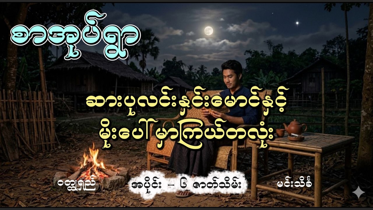 ဆားပုလင်းနှင်းမောင်နှင့်မိုးပေါ်မှာကြယ်တလုံး အပိုင်း(၆) ဇာတ်သိမ်း မင်းသိင်္ခ #audiobooks #minthinkha