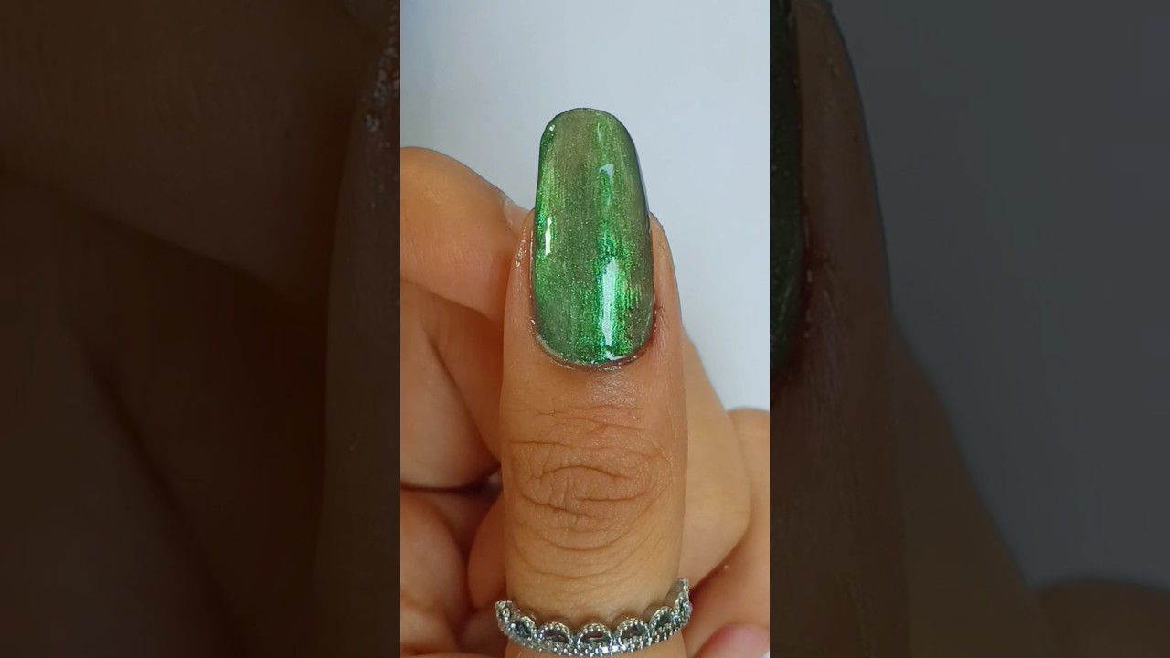 shiny nail art 🤌🏻✨ like, share, & subscribe 🔔 #hpglam #nailart #trending
