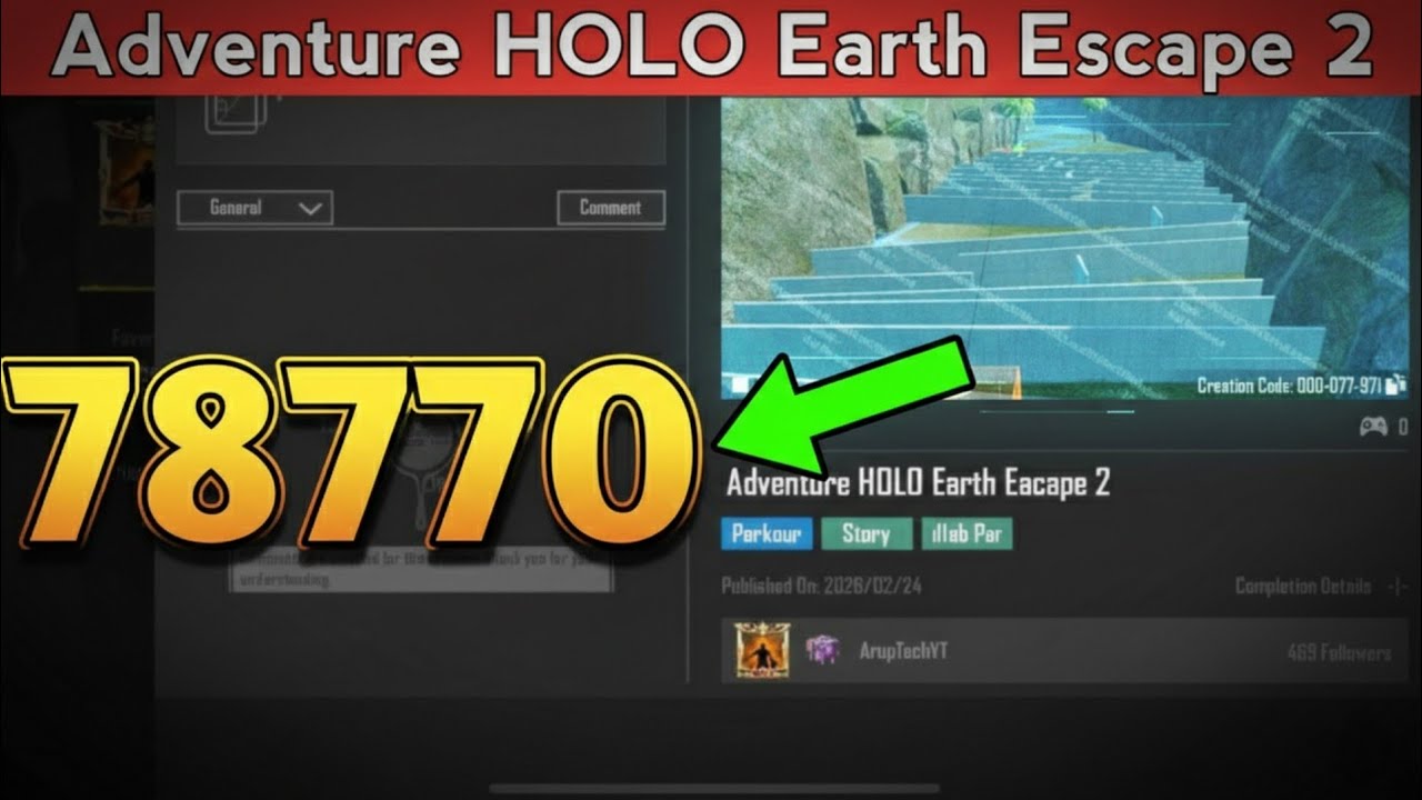 BGMI WOW CODE 78770 Gameplay | HOLO Earth Escape 2 Gameplay | Bgmi Wow 78770