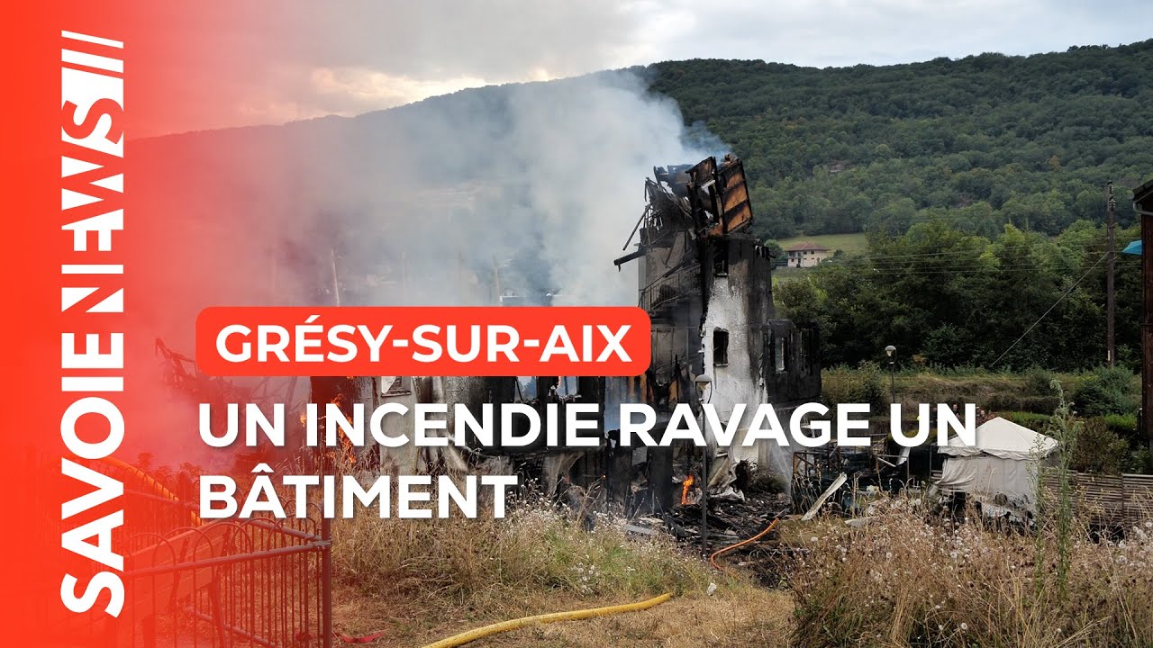 Un incendie à Grésy-sur-Aix