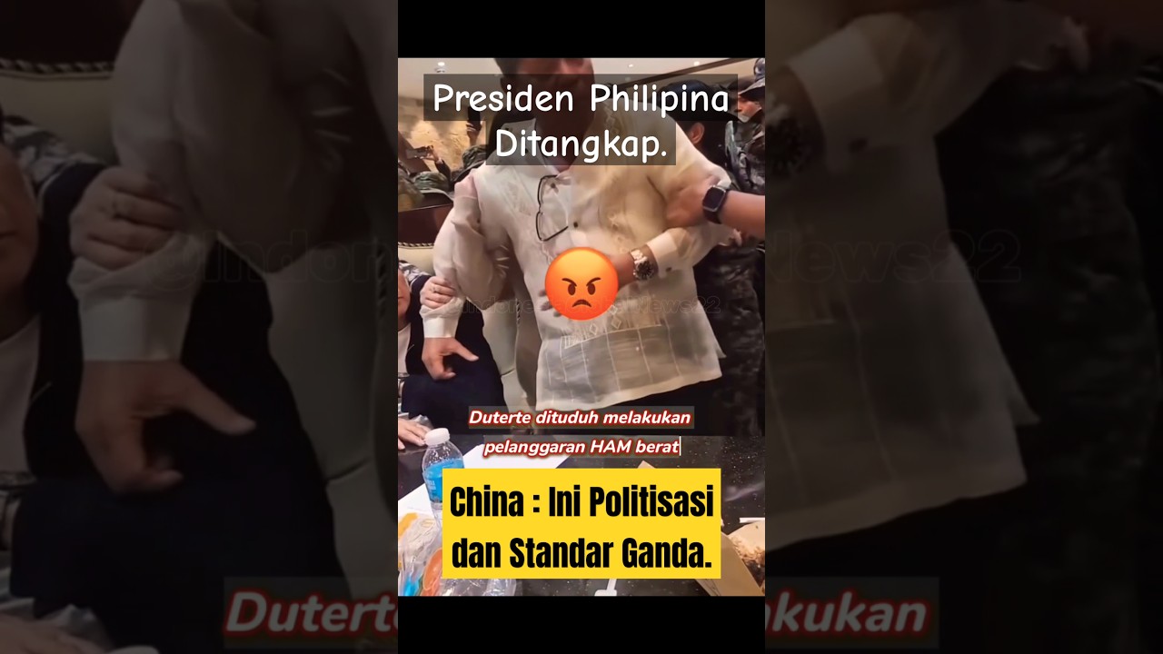 Presiden Rodrigo Durtete Ditangkap, simak alasannya. #philippines #shorts #shortvideo #trending
