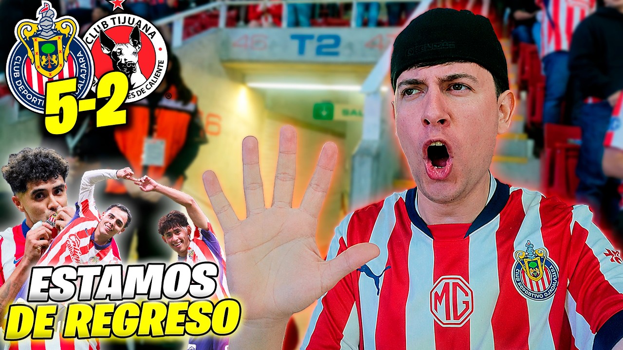 DESPERTO EL GIGANTE || CHIVAS vs XOLOS 5-2 || Reacci&oacute;n desde el Estadio Akron