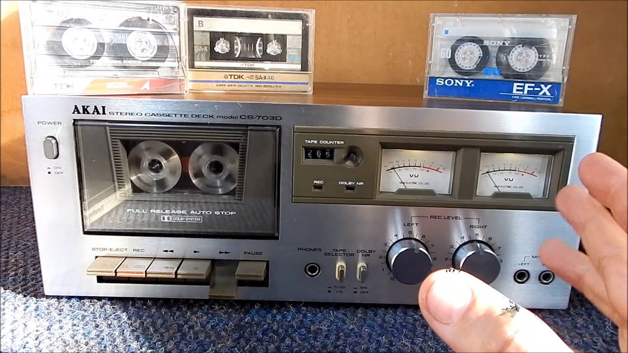 AKAI CS 703D - tape deck  - cassete -K7  VENDA -[ DEMONSTRAÇÃO DE VENDA ] ANÚNCIO NA DESCRIÇÃO