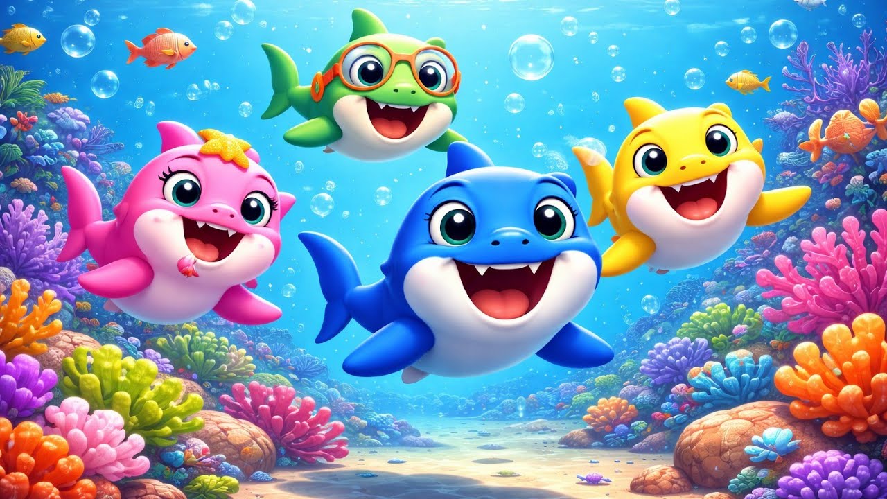 Baby Sharks Splash and Play | Fun Kids Song & Animation 🦈🌊🎶  