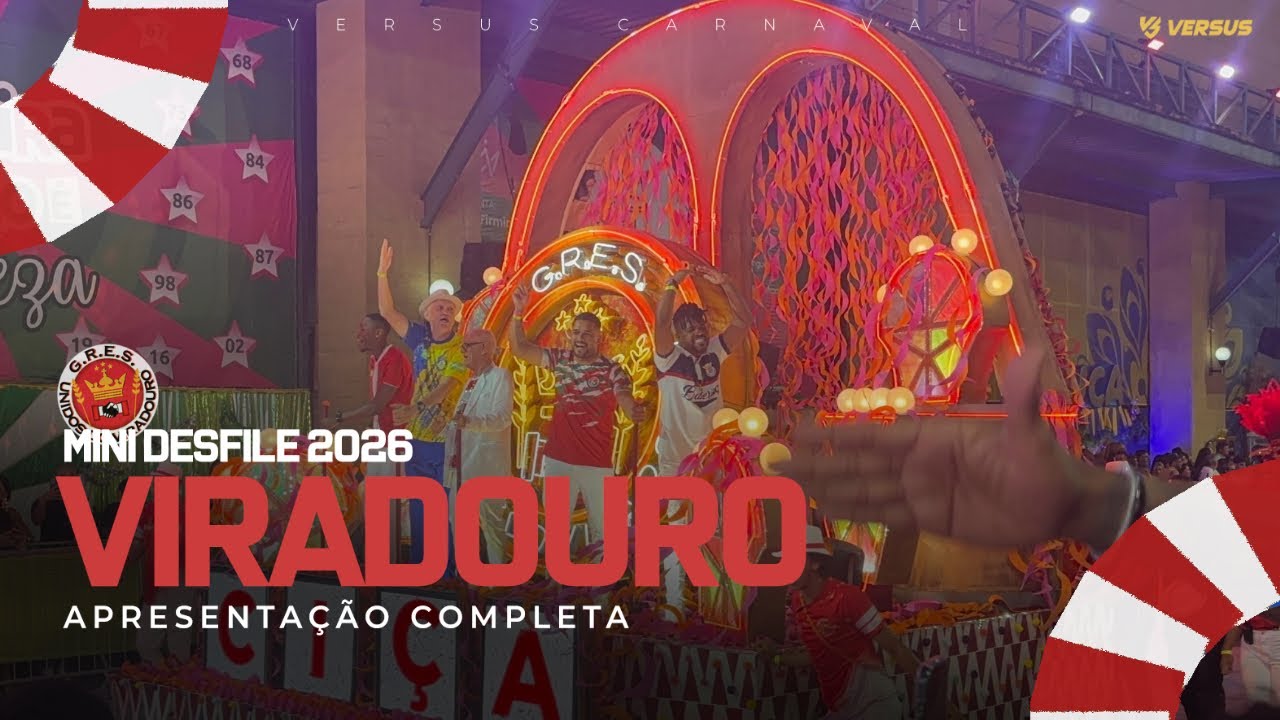 VIRADOURO 2026 - MINI DESFILE NA CIDADE DO SAMBA COMPLETO