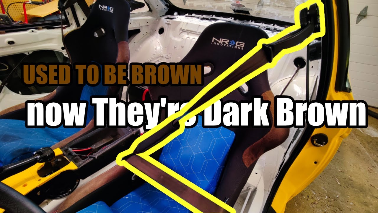 I Tried to Dye my SC400 Seat Belts Black