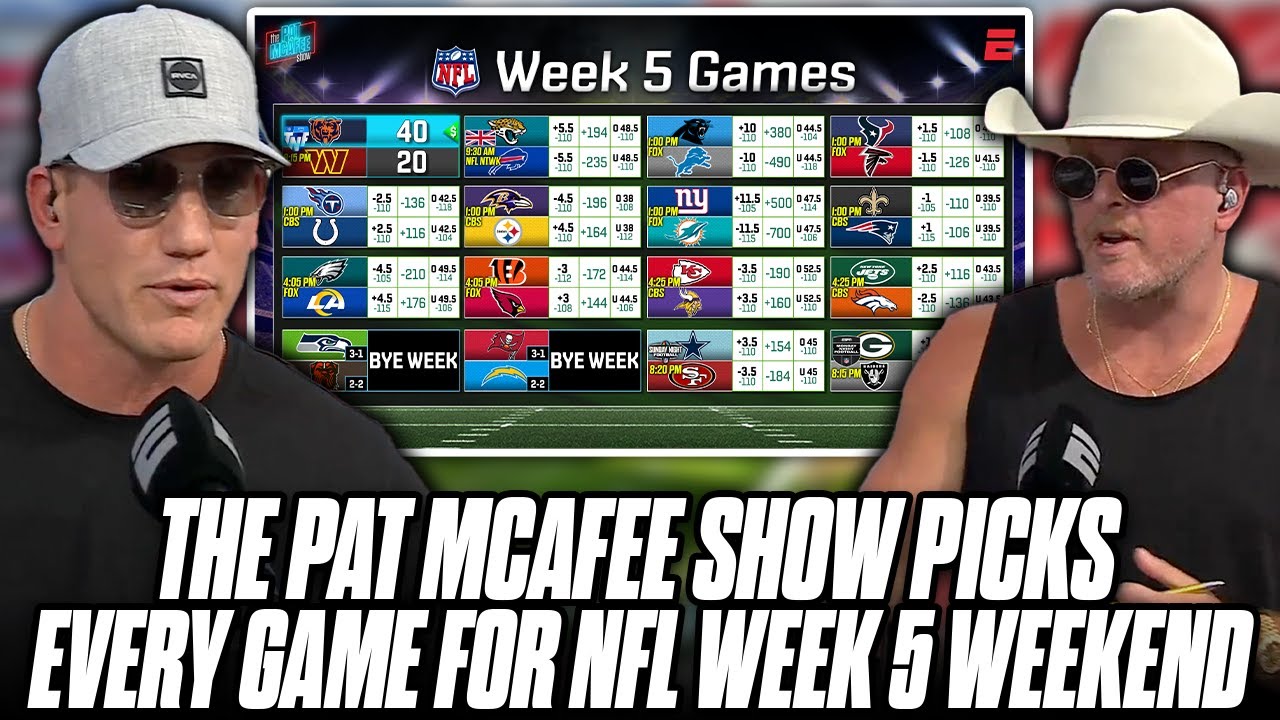 The Pat McAfee Show Picks & Predicts Every Game For NFL's 2023 Week 5