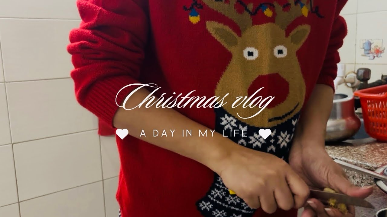 Christmas vlog part 2 / Cooking pork curry with kidney beans / Local food / Organic / nagadish
