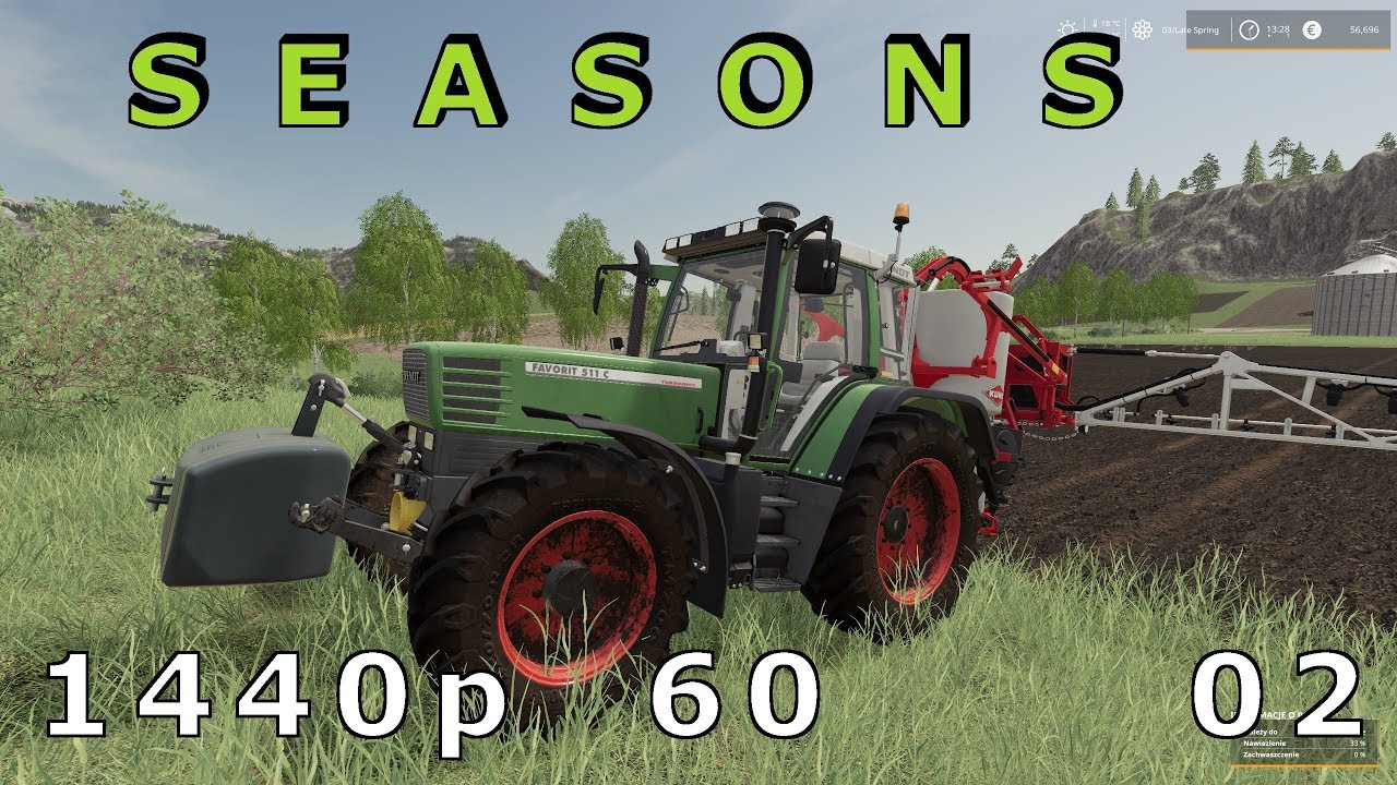 Seasons Mod Koniec Wiosny Pszenica Kukurydza Chwasty Farming Simulator 19 #02