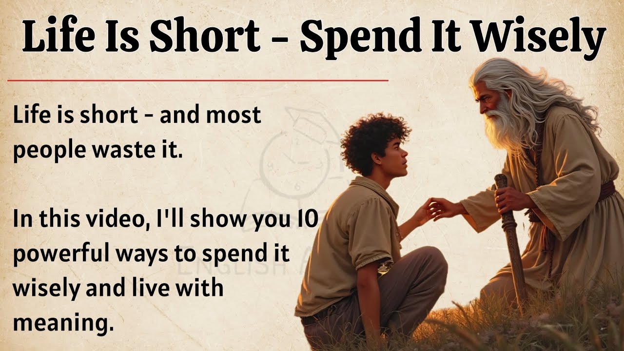 Life Is Short - Spend It Wisely || Graded Reader || Improve Your English Fluency ✅️ 
