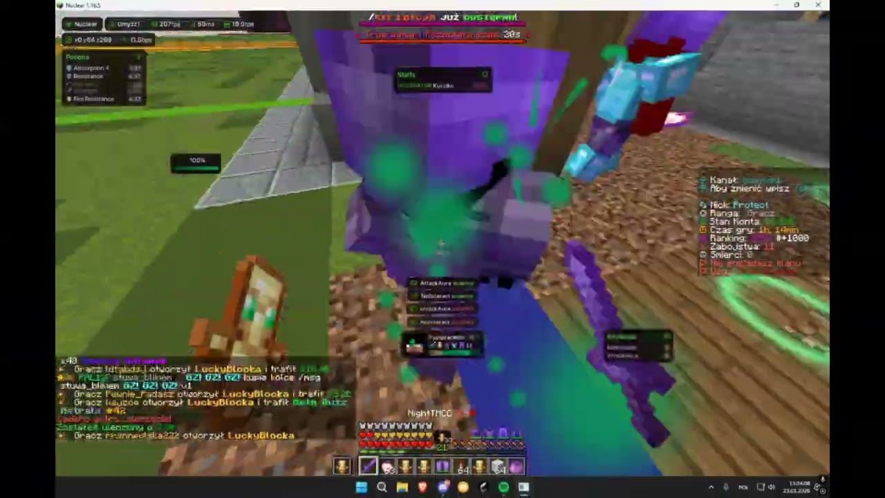 Nowe najlepsze cheaty na MINESTAR.PL | Nuclear Client ☢️
