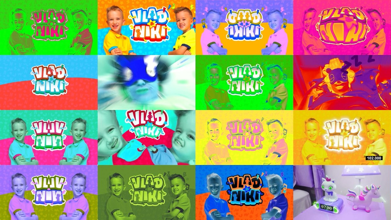 Vlad and Niki Ultimate Clock Compilation | Sponsored by: Gamavision Csupo Effects