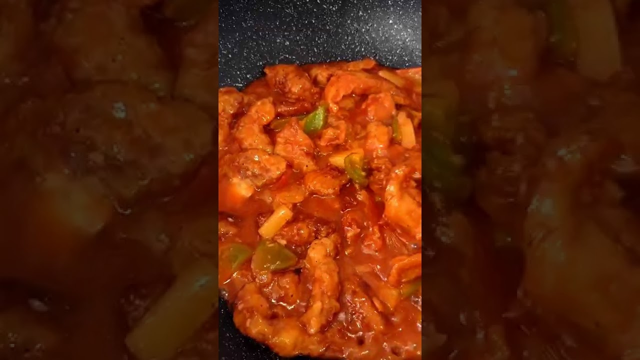 Cheesy Pork Sweet and Sour Recipe #shorts