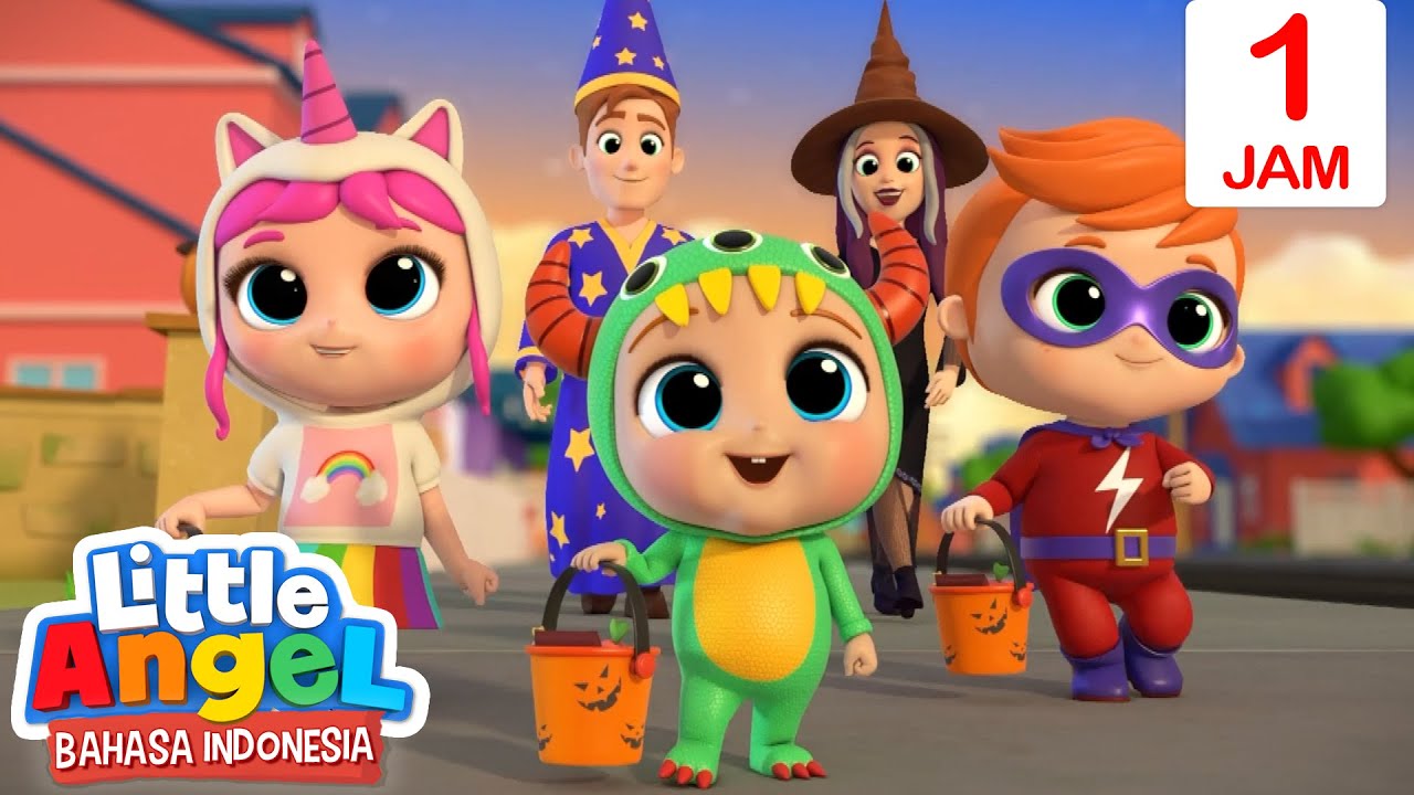 🍬Trick or Treat! Permen di Malam Halloween!🎃 | Little Angel Bahasa Indonesia | Kartun Anak