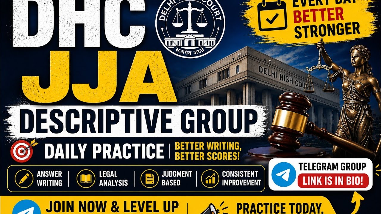 Delhi High Court JJA Descriptive Group Join karlo | #dhcjja #jja #delhihighcourt 
