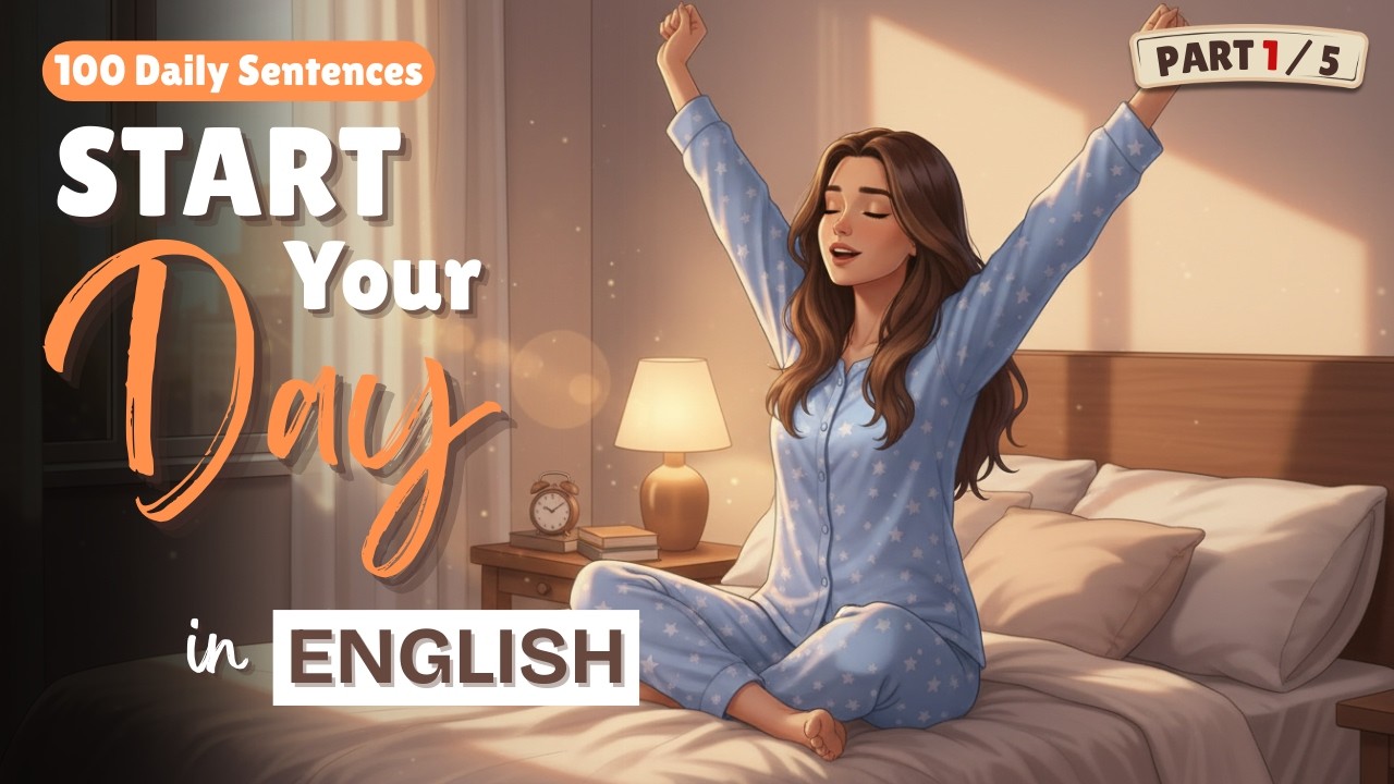 500 English Sentences for Daily Life | Morning Routine English Speaking Practice #dailyenglish