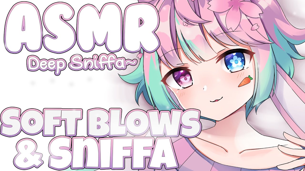 【ASMR】 Close Sniffa & Soft Ear Blowing~♡