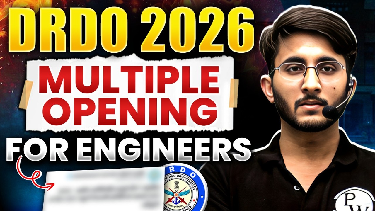 DRDO Recruitment 2026 | Multiple Openings for Engineers | DRDO Jobs 2026