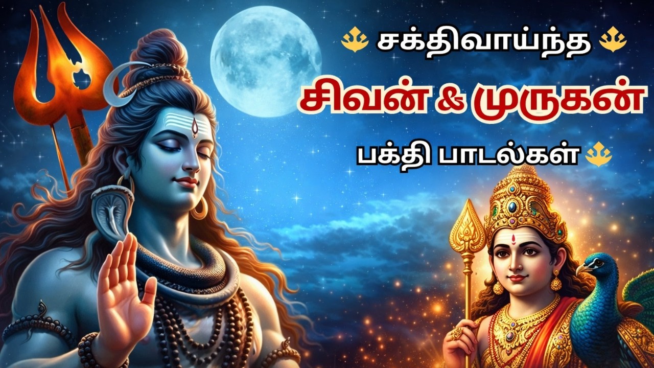 சக்திவாய்ந்த சிவன் & முருகன் பக்தி பாடல்கள் 🔱 | Powerful Shiva Bhakti Songs 🙏 |Divine Poojai Songs 🔔