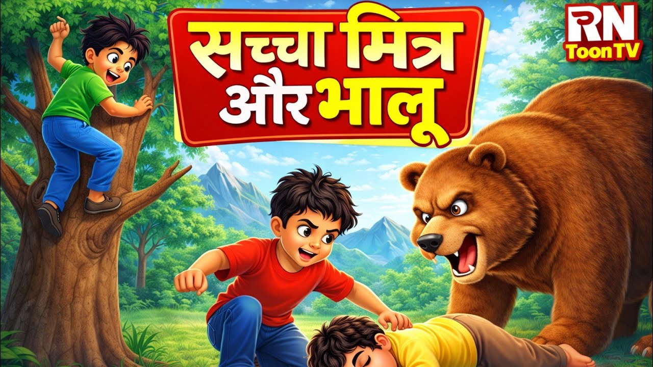सच्चा मित्र और भालू‌ ! SACCHA MITRA AUR BHALU ! HINDI KAHANI ! HINDI STORY 