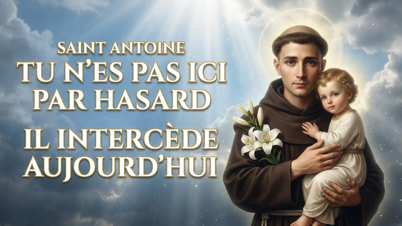 🚨 TU N’ES PAS ICI PAR HASARD… SAINT ANTOINE INTERCÈDE POUR TOI AUJOURD’HUI