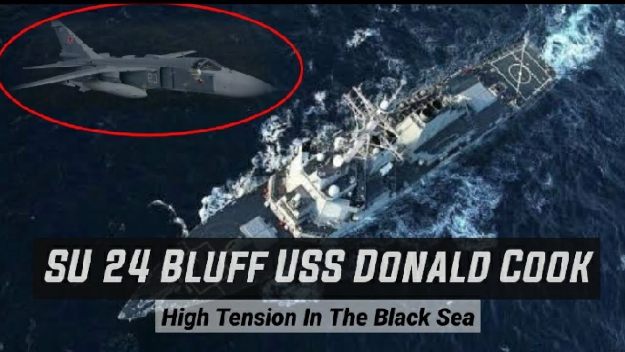 Russian Fighter Jet Buzzes USS Donald Cook in The Black Sea