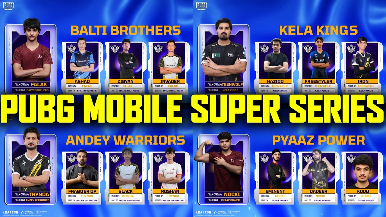 Объявлены составы команд PUBG MOBILE SUPER SERIES 😂 Сумасшедшие названия команд 😭😂 FALAK, Nocki и...