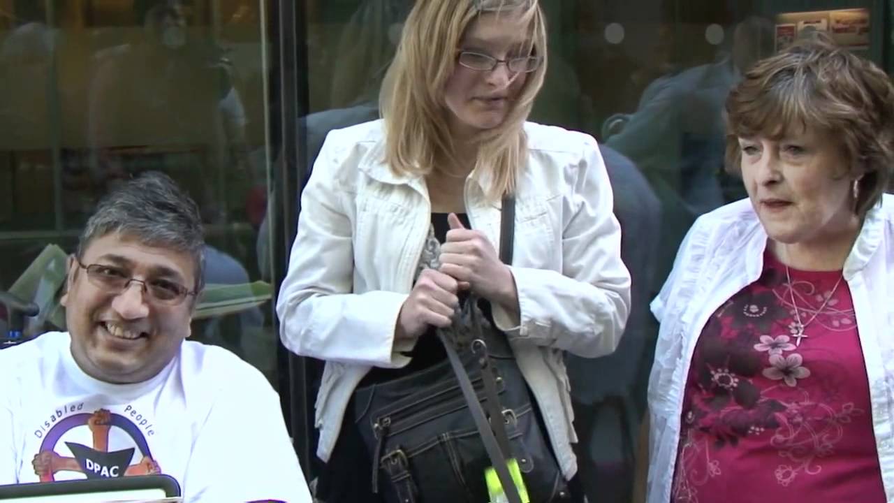 Disabled people protest against Atos Origin