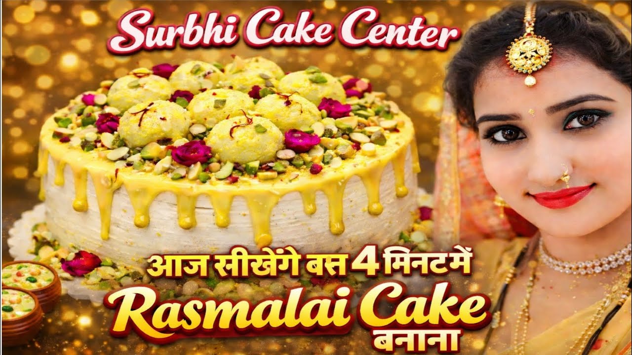 आज सीखेंगे बस 4 मिनट में रसमलाई केक बनाना | Easy Rasmalai Cake Recipe #Cake #birthday 