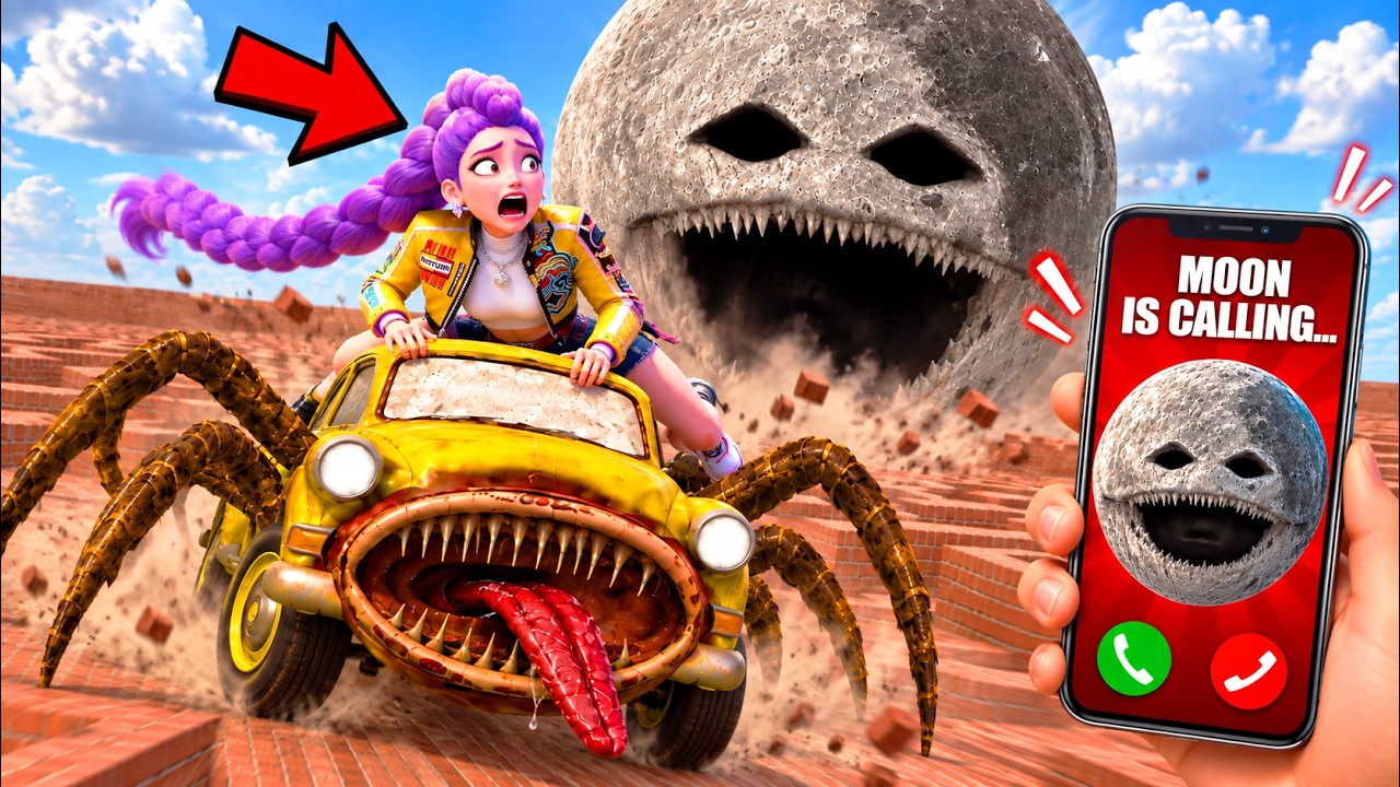 ANGRY MOON FOUND RUMI & CAR EATER! 😱 Garry's Mod