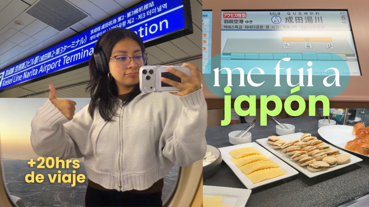 pasé +20HRS VIAJANDO a JAPÓN ( ˶°ㅁ°) !! | armar maletas, escalas, mil horas y estrés!!