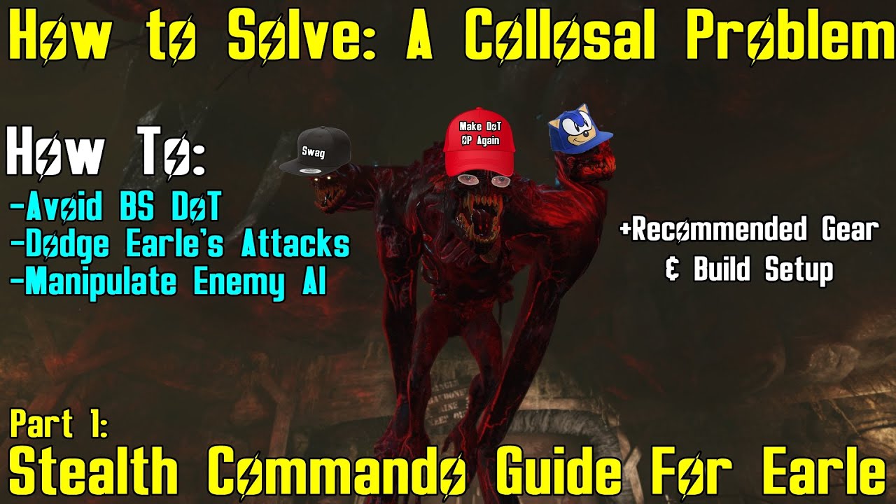 Fallout 76: How to Solve A Collosal Problem With A Stealth Commando Build - Solo