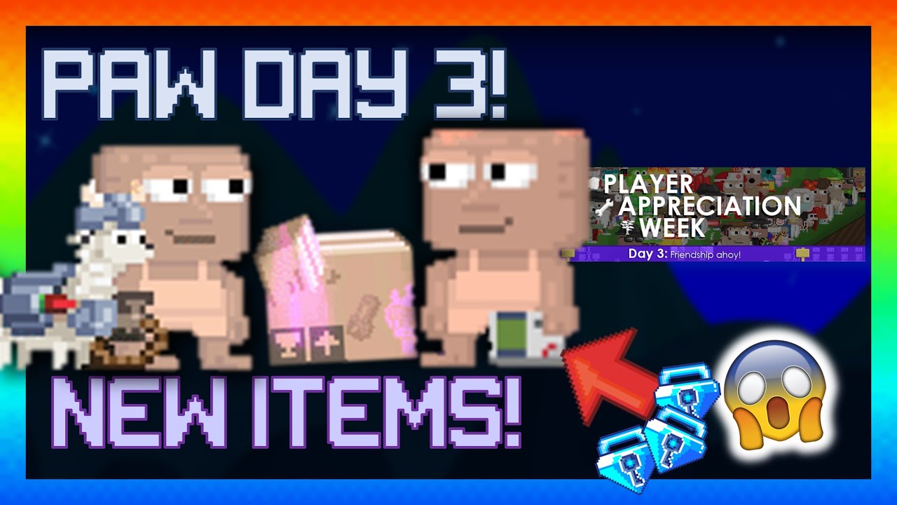 PAW 2020 DAY 3! (NEW GROWTOKEN ITEMS!) - Growtopia