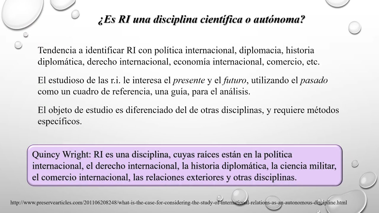 Objeto de estudio en Relaciones Internacionales