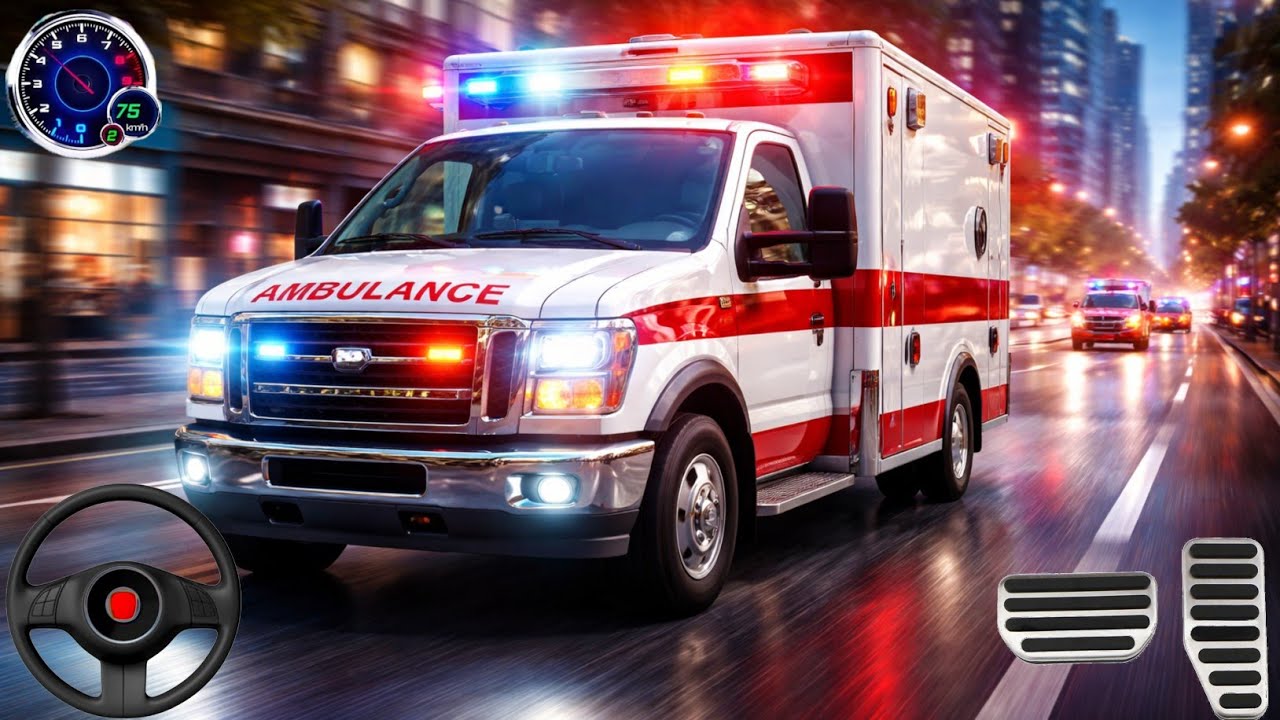 New Ambulance City Rescue Simulator - 911 US Emergency Ambulance Driving 3D - Android Gameplay 