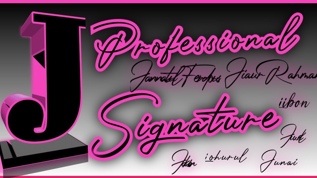 Beautiful Signature।। Signature With alphabet 