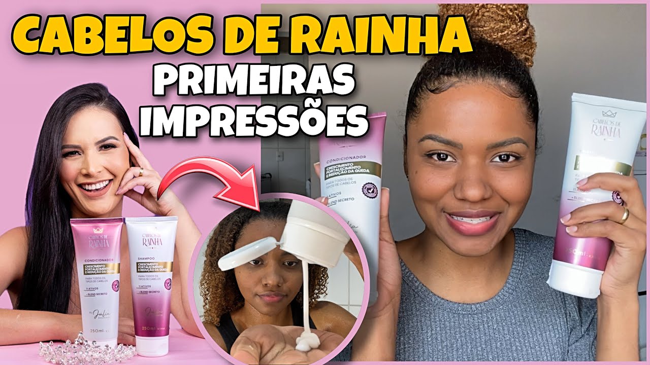 KIT CABELOS DE RAINHA | TESTANDO NO CABELO CRESPO @JuliaDoorman