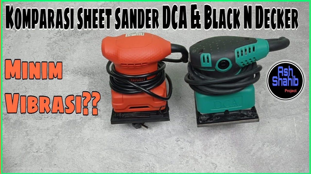 Mesin amplas sheet sander DCA ASB03-100 VS Black n Decker BS200